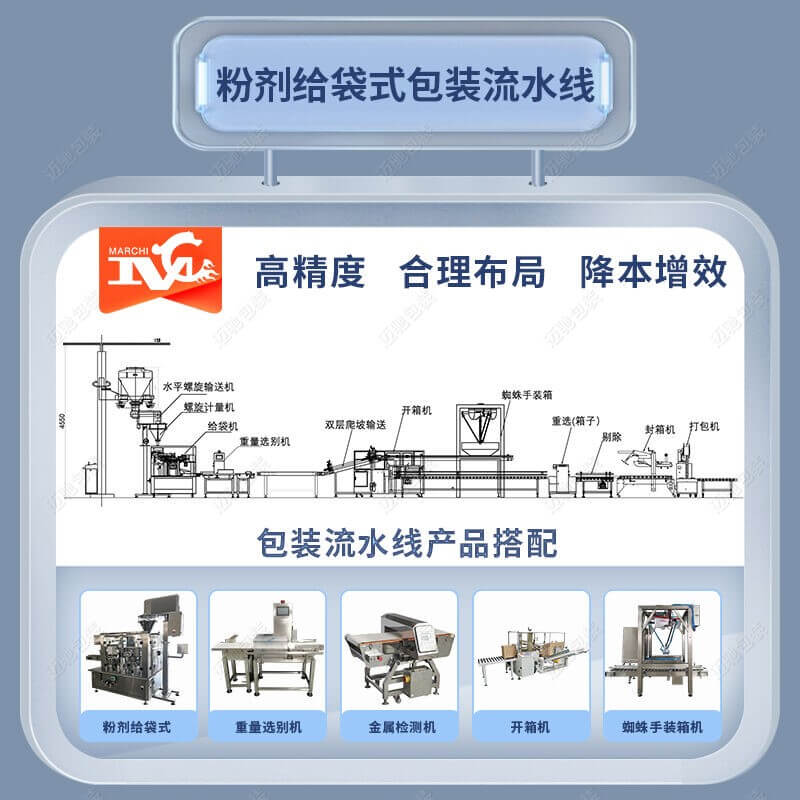 消毒粉包裝流水（shuǐ）線